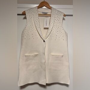 Lovetrend Women’s Sleeveless Embellished Vest – Size M – New with Tags